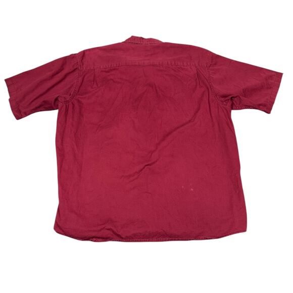 Wrangler Premium Quality Shirt 2XL Red Short Sleeve Button Down - Picture 5 of 7